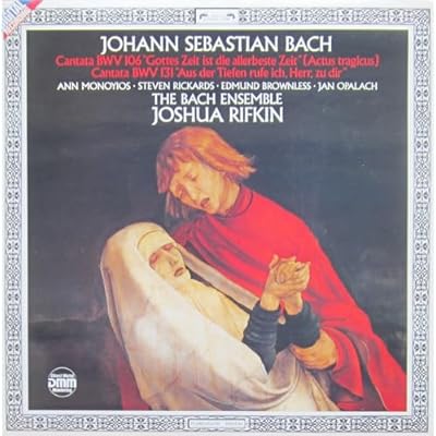 BACH, Johann Sebastian: Cantatas BWV 106 and BWV 131--VINYL-DEC 4173231-DECCA - Inghilterra-BACH Johann Sebastian-BROWNLESS Edmund (tenore); MONOYIOS Ann (soprano); OPALACH Jan (basso-baritono); RICKARDS Steven (controtenore); RIFKIN Joshua (dir); The Bach Ensemble