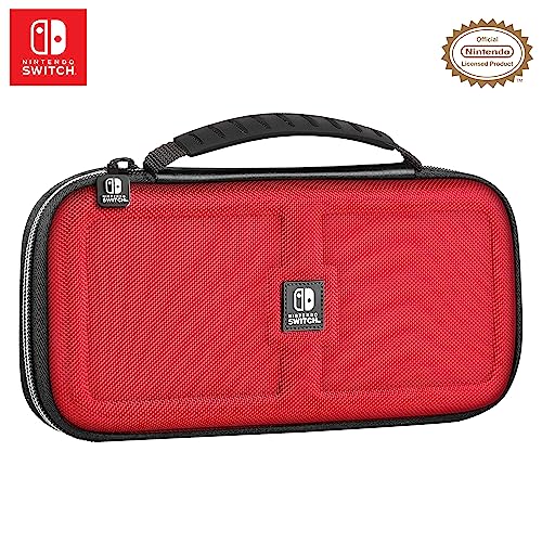 Image of Game Traveler R.D.S. INDUSTRIES, INC Deluxe Licensed Travel Case Designed for Nintendo Switch, Lite, OLED, Red (NNS40R)