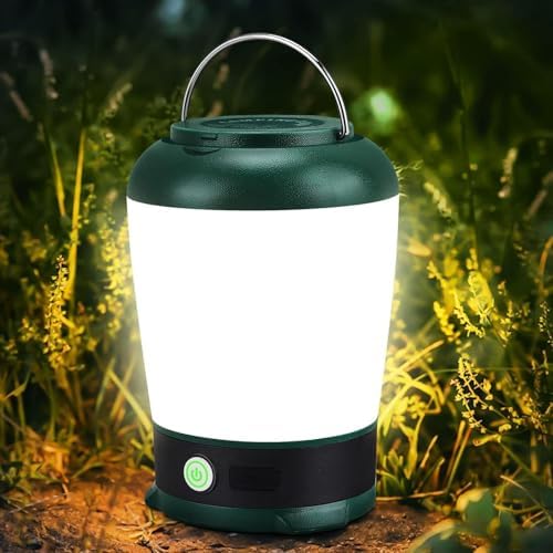 LETOUR Camping Lantern Rechargeable Camping Light 6 Lighting Modes 2000 mAh Portable Tent Light Waterproof Emergency Tent Lamp Outage
