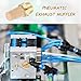 MECCANIXITY 4PCS Pneumatic Exhaust Muffler, 3/8
