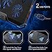 Carantee Laptop Cooling Pad 5 Quite Fans Notebook Cooler Pad USB Powered, 7 Level Adjustable Mount Stands