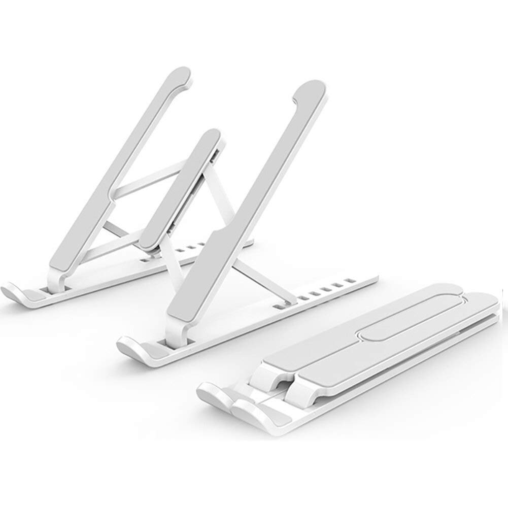 VDHJA Adjustable Laptop Stand for Desk, Portable iPad Stand,Computer Stand, Plastic Laptop Riser Holder,Fordable Laptop Cooling Stand (ABS Plastic) (White) (B09HC1YM9B) Amazon Price History, Amazon Price Tracker