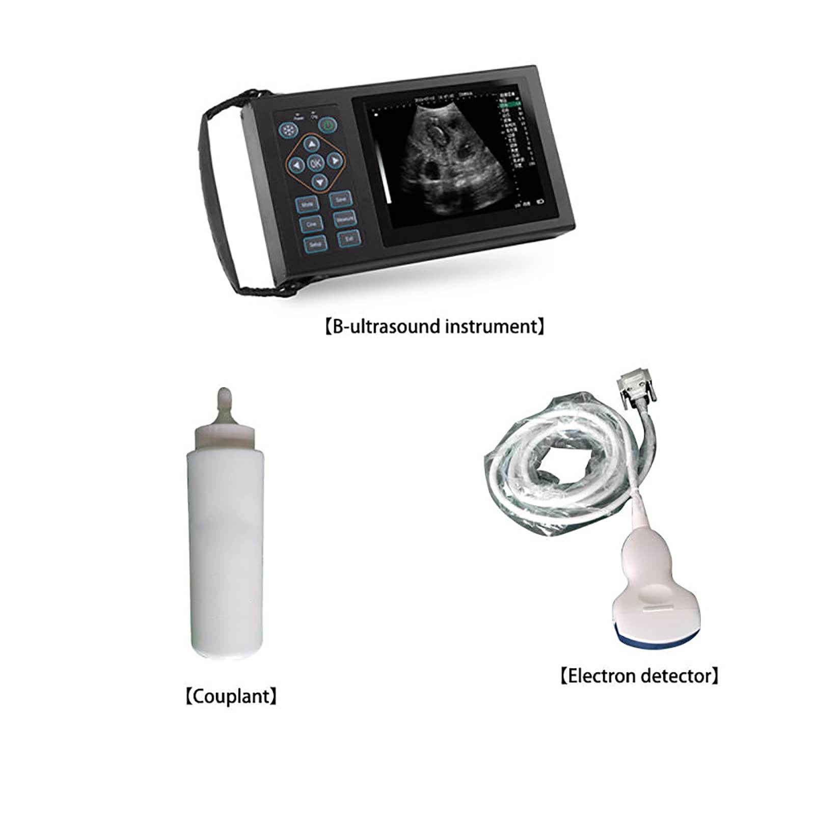 Máquina de ultrasonido veterinaria con sonda microconvexa, escáner de ultrasonido B portátil para pruebas de embarazo en animales, ideal para uso agrícola