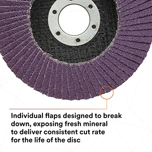 3MTM Flap Disc 769F, 05903, T27, 4 1/2 x 7/8 40+, 10 Stück pro Koffer