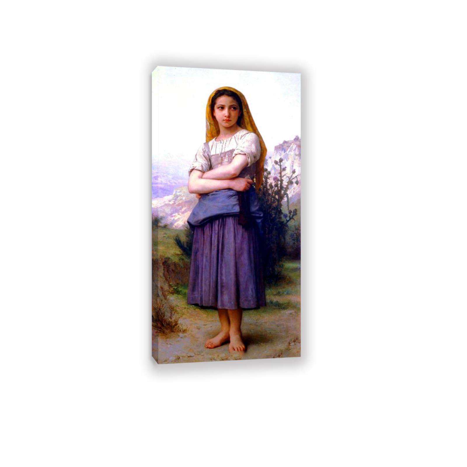 RXNHGJDS William-Adolphe Bouguereau Wall Art Young Girl Fine Art Portrait Wall Painting Aesthetic Wall Decor for Living Room Bedroom Bathroom Home Decor 160x80cm Inner frame