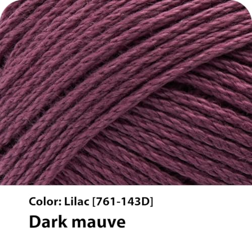 Image of Lion Brand Yarn, 24 /7 Cotton Yarn, Lilac, Purple, 3 Pack | Light Worsted 100% Mercerized Cotton Yarn for Crochet, Knitting, Craft, 185 Yards of Natural Fiber for Tees, Bags, Dishcloths