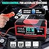 10-Amp Car Battery Charger, 12V/24V Smart Fully Automatic Battery Maintainer Charger with 7-Stage Charging and LCD Screen, Pulse Repair for Lead Acid, AGM, GEL, SLA, WET Batteries #2