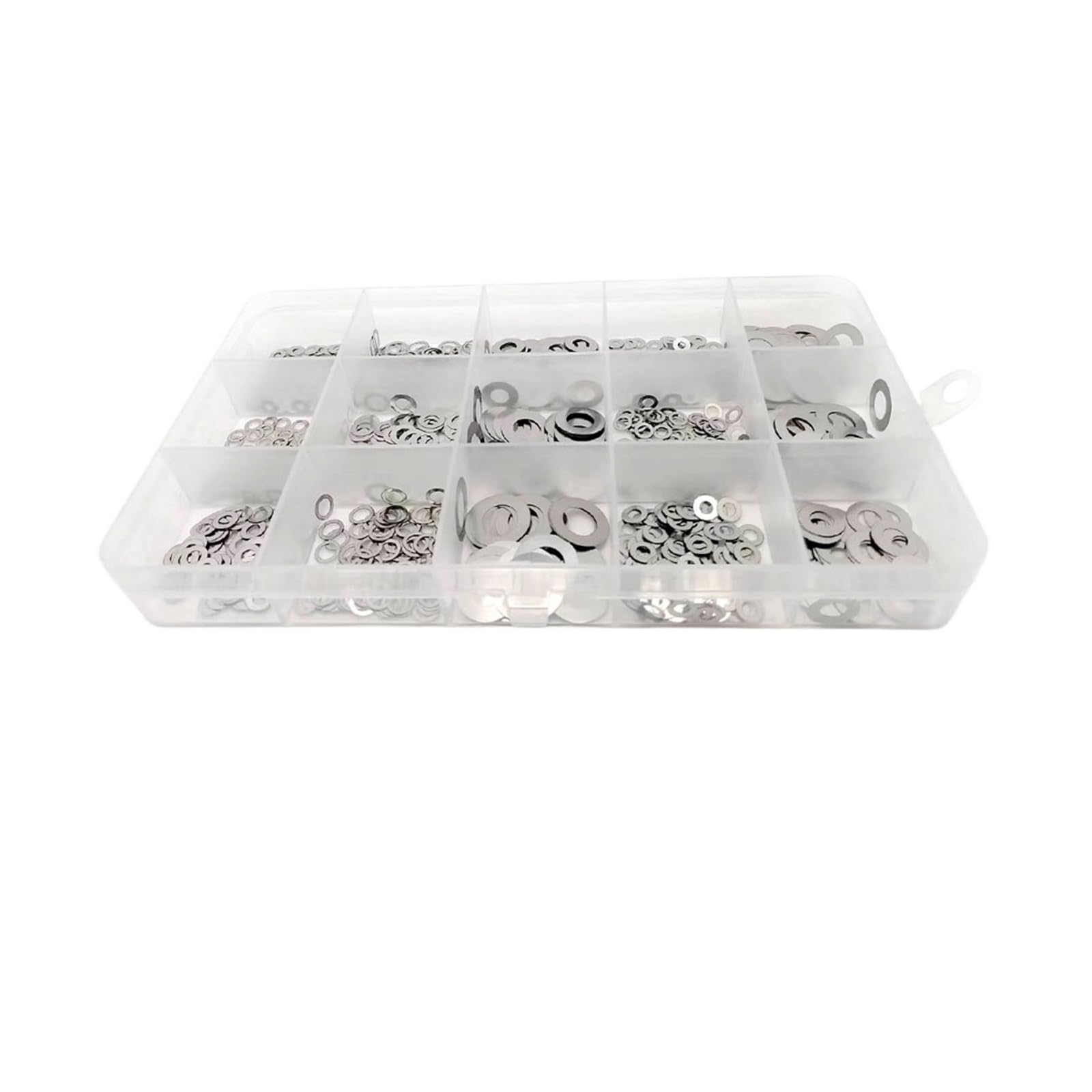 Assortiment de rondelles plates Kit d'assortiment de joints Ultra fins en acier inoxydable, 500/750/1200 pièces, M2 M3 M4 M5 M6 M7 M8, cale réglage, joint uni(Set A 0.1mm 750)