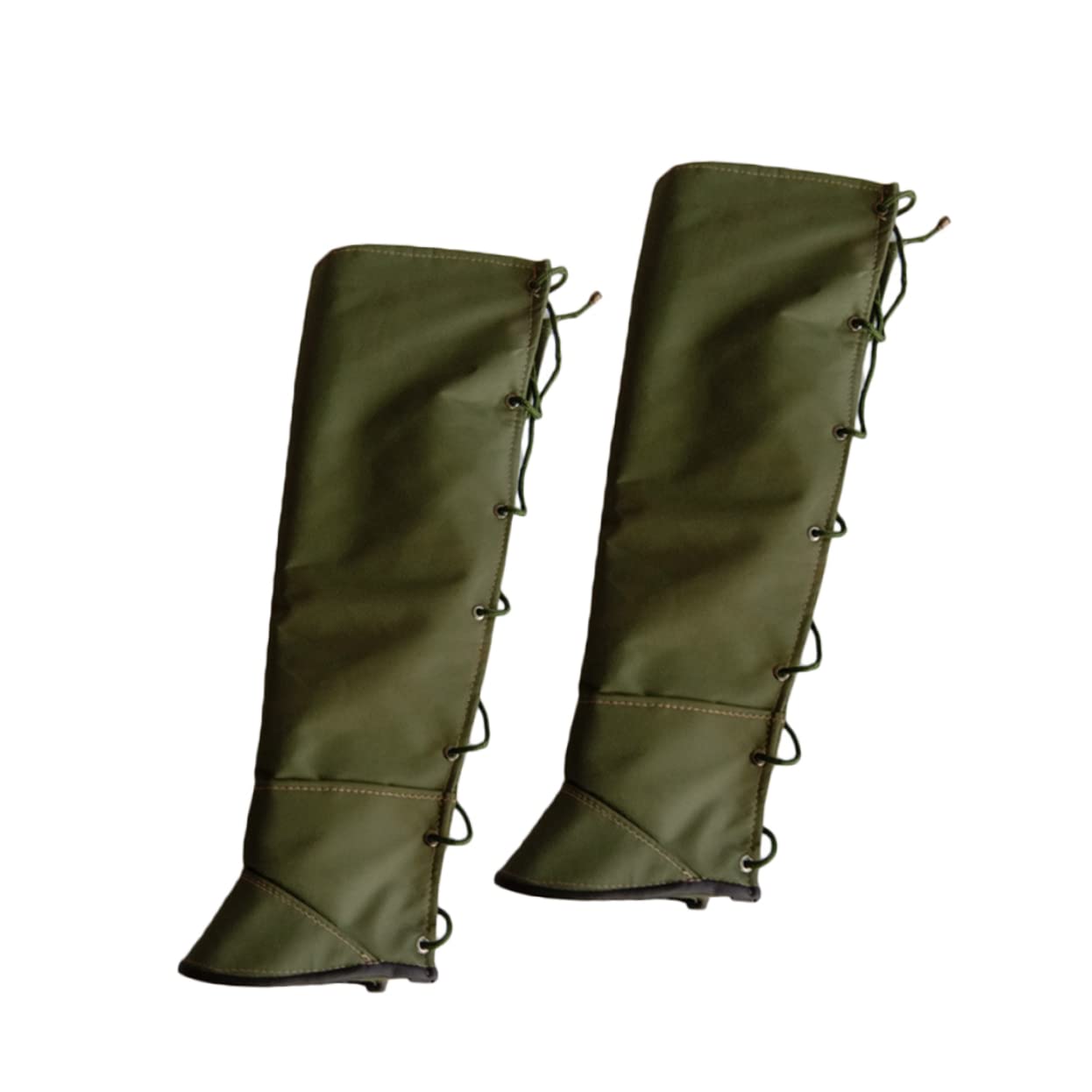 KOMBIUDA Guêtres de Protection pour Jambes D’extérieur, Vertes, en Toile