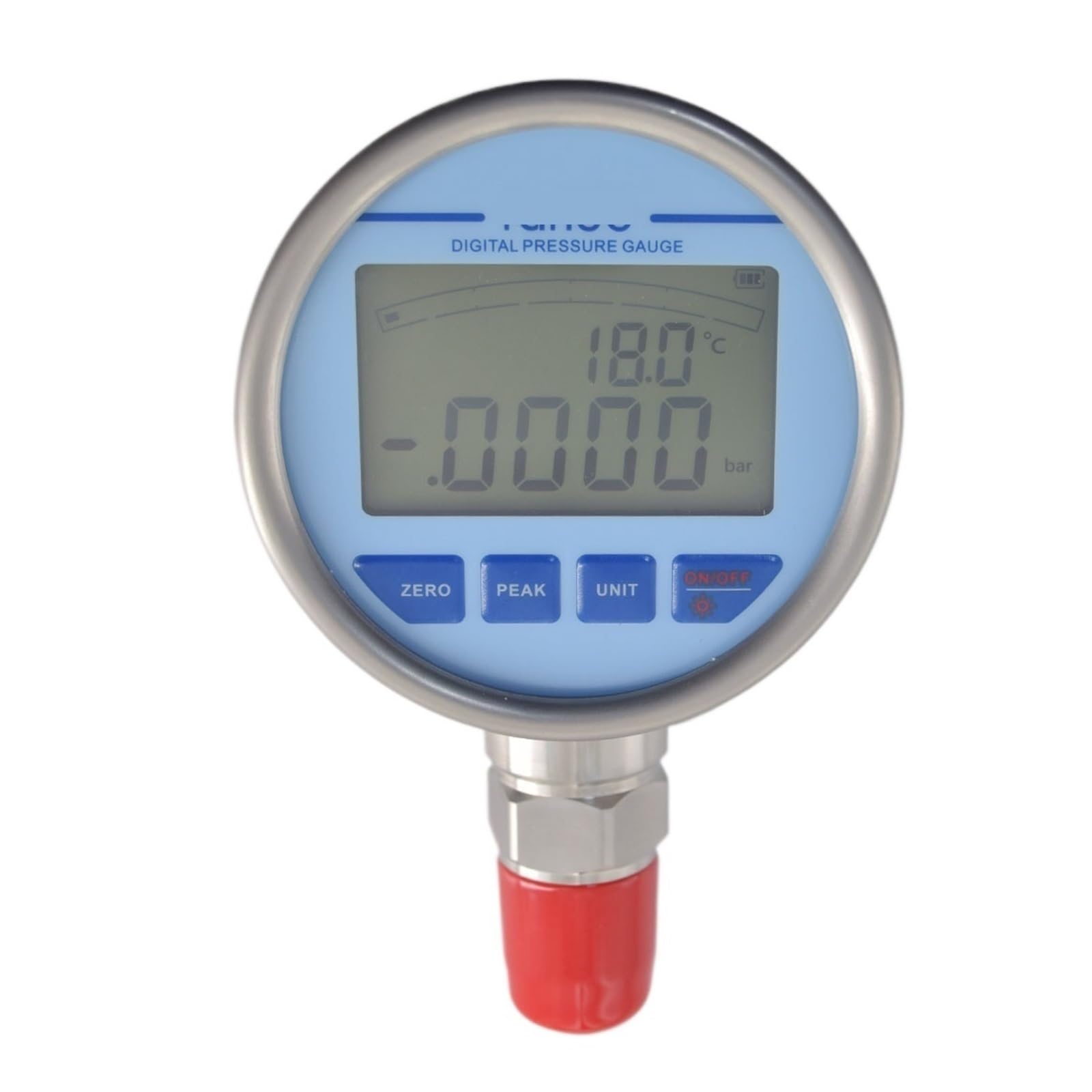 Digitales Manometer aus Edelstahl, 83-mm-Manometer mit Digitalanzeige‌(0-1Mpa)