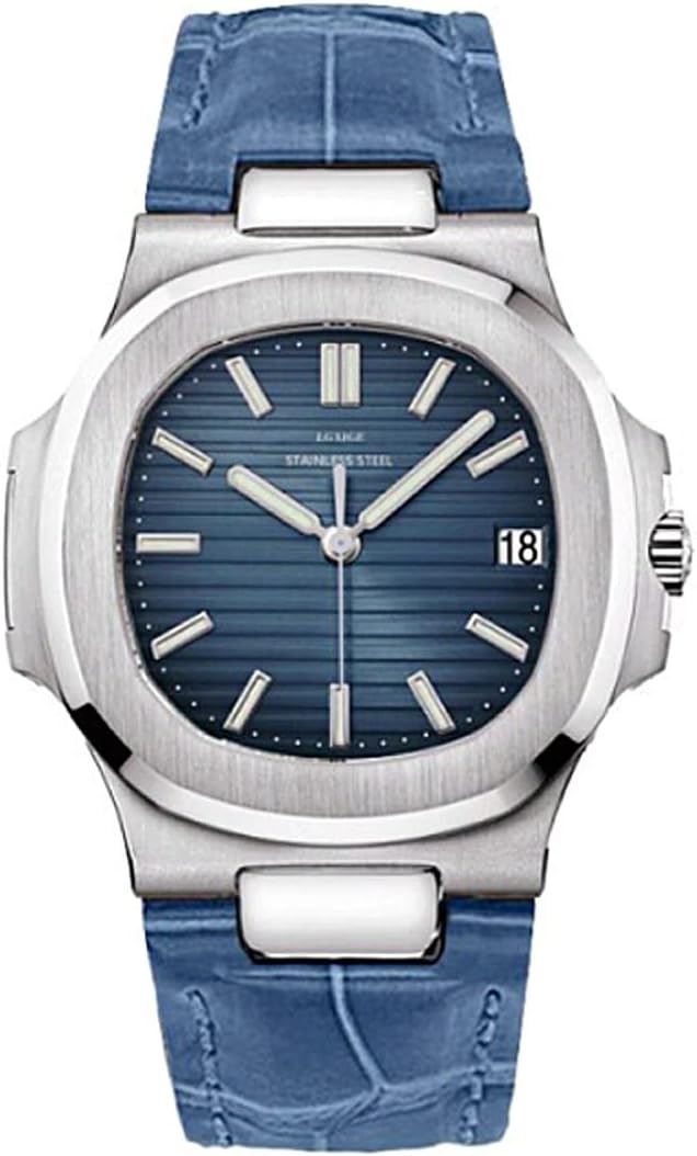 LGXIGE 2019 Quartz Luxury Elegant Watches, Watch for Men Leather Strap Analog Wrist Watches Patek Style