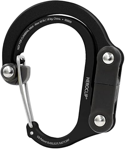 Miniatura 2 de GEAR AID HEROCLIP Mosquetón Clip y gancho (Mini) para viajes, equipaje, bolso y bolsas pequeñas