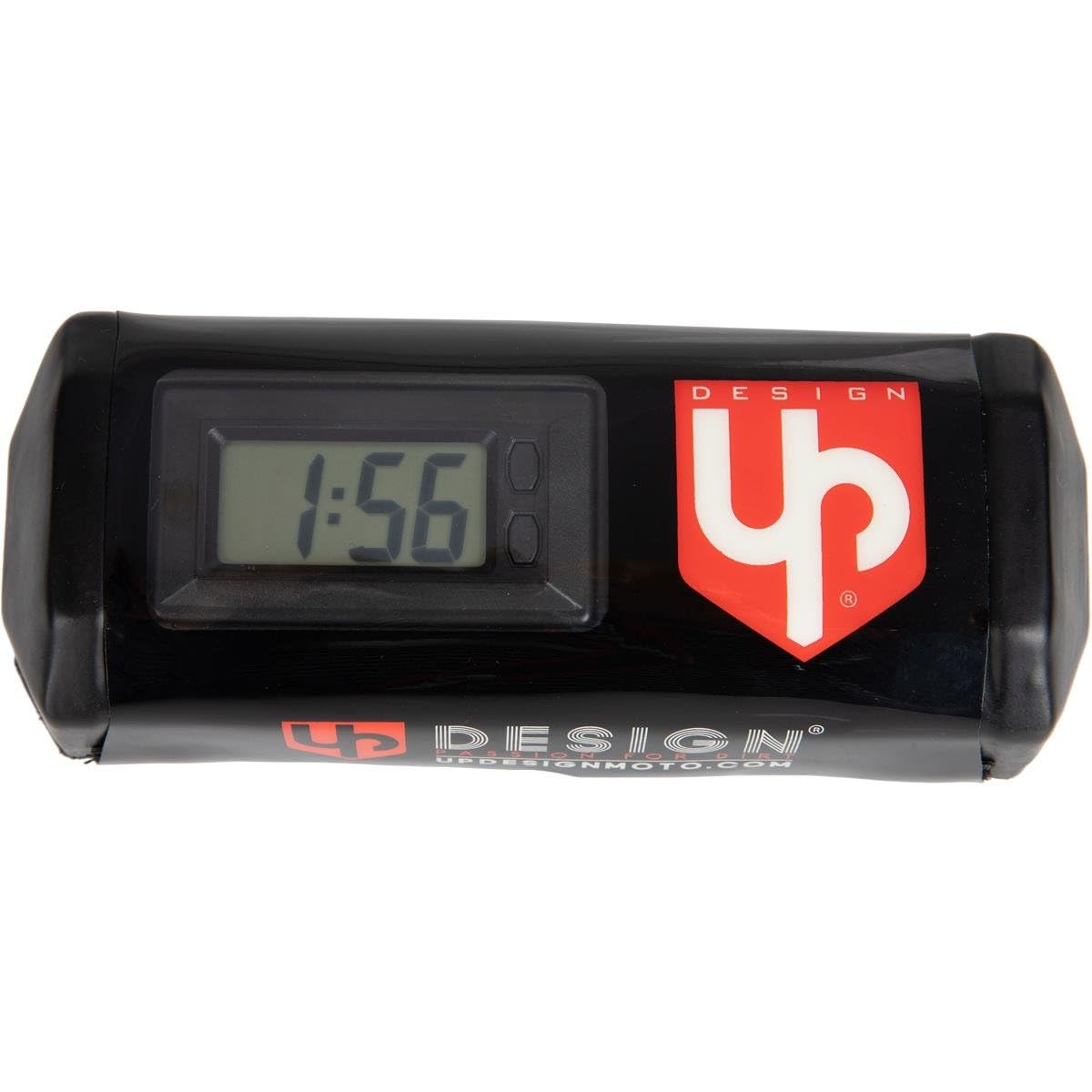 UP Design - Mousse De Guidon sans Barre Noir - Compteur D'heure & Horloge intégré