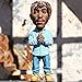 Rapper Star Cool Hip Hop Guy Ornamenti Creativo Desktop Statua Casa Soggiorno Ufficio Decor Bambola Rapper 2Pac Tupac Figurine (Pac)