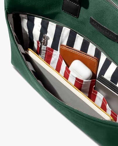 Image of DailyObjects Unisex City Compact Fleet Canvas Laptop Messenger Bag with Leather Handles and Adjustable Straps | Zip Closure with Slip Pockets and Large Storage For 14 Inch Laptops