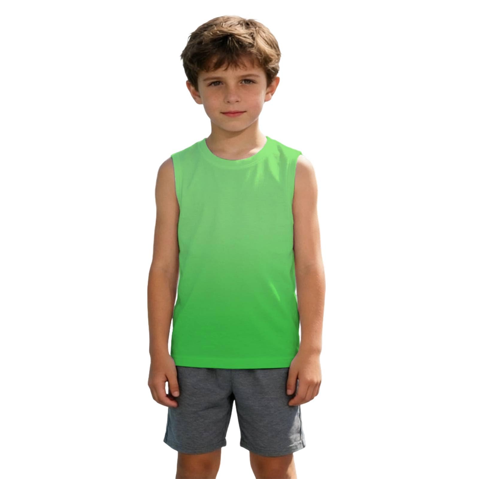 2026 Camiseta de tirantes deportiva para niños: camisetas sin mangas para, verano, cómodas y ventiladas.