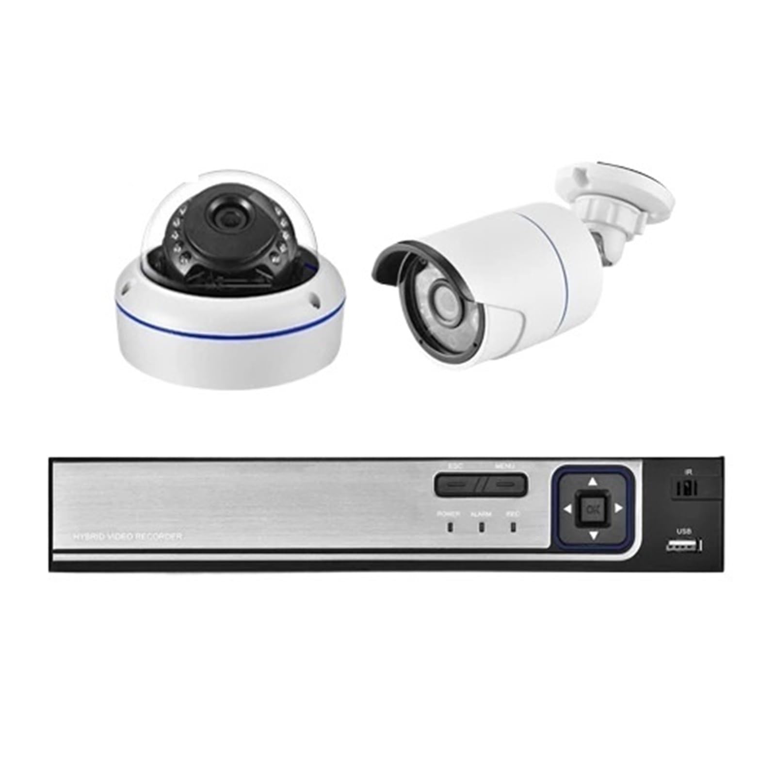 265 8CH 3MP POE NVR Kit Audio Sound CCTV System 3.0MP Dome Sicherheit IP Kamera P2P Indoor Outdoor Video Überwachung Set(None,8CH NVR and 2 Camera)