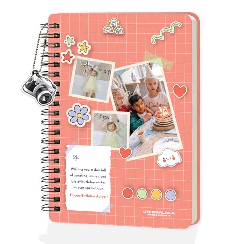 Jhingalala Diaries - Customized Diary with Name and Photo For Bir...