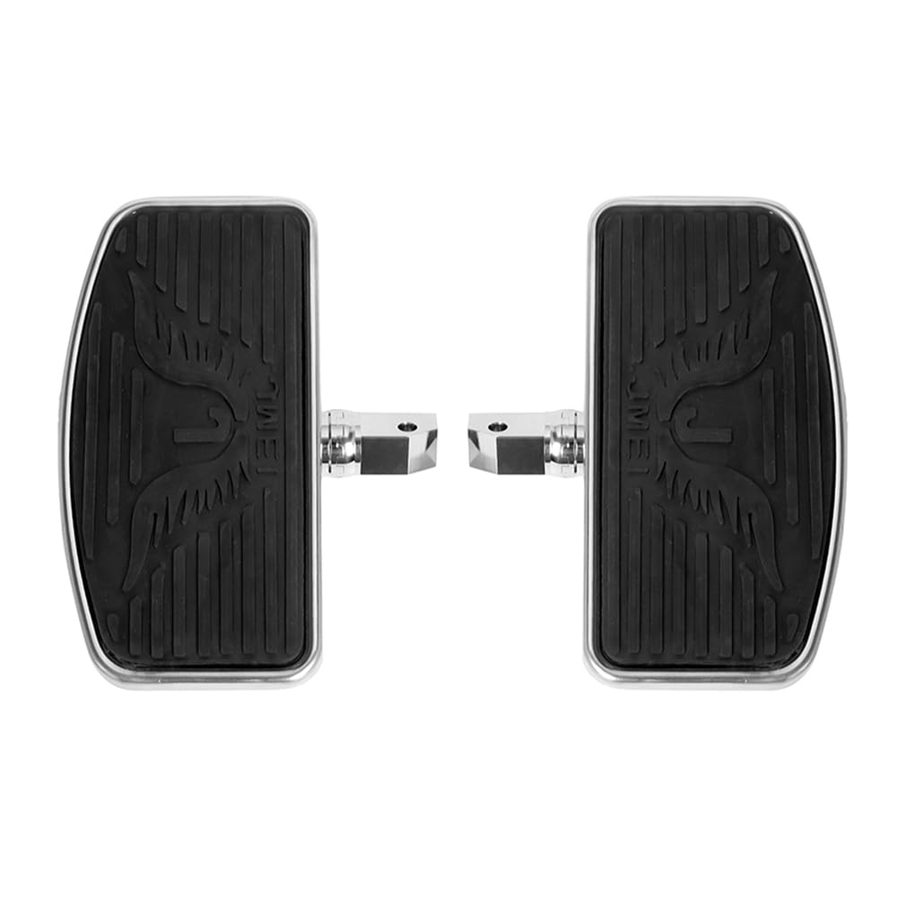 Motorcycle Floorboard Rubber Rider Insert Foot Rest Peg For Honda VTX1300 VTX1800 Suzuki VL400 C50, Chrome