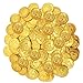 NUOBESTY Monete dei Pirati Pirati Gold Coins Monete D' Oro Puntelli Pirate Treasure Coin Giocattoli per per La Festa Decorazioni di Favore 100Pcs ( Golden )