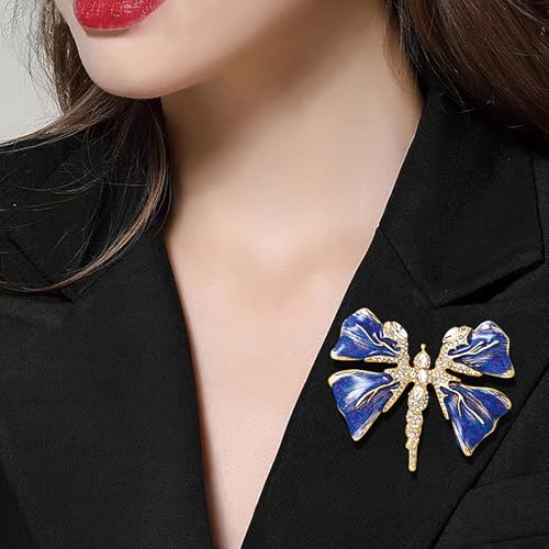 Image of Insect Animal Brooch Pin for Women Rhinestone Lapel Pins Vintage Brooches for Costume Accessories
