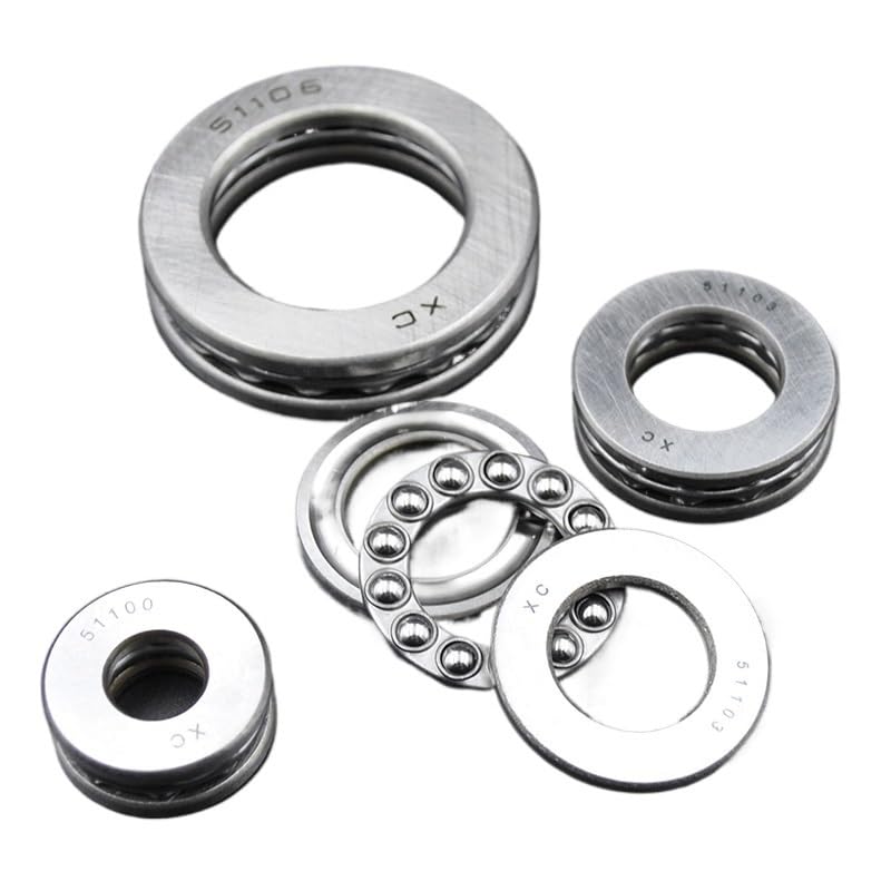 10Pcs Thrust Bearing 51100 51101 51102 51103 51104 51105 51106 51107 51108 8105 8106 Axial Ball Bearings(51103 17x30x9mm)