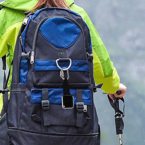 Metal Silicone Watch Band Compatible with Apple Watch Fob Necklace Keychain Clip Pocket watch Case 38mm 40mm 41mm 42mm 44mm 45mm for women men,Replacement Band for iwatch Series 9-1/SE. (Black, 42/44 - Image 4