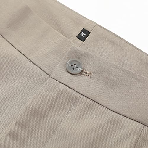 Women's 2 Pieces Office Suit Set Long Sleeve Blazer Jacket And Suit Pants Beige Gray #TOP6