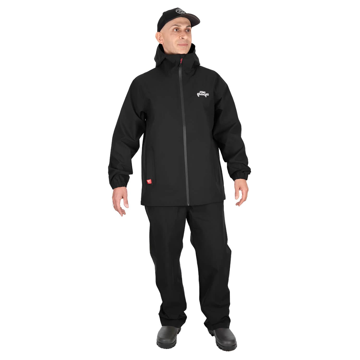 Fox Rage Combinaison de pluie veste avec salopette, noir, pour homme, taille S