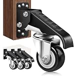 Yeabett Heavy Duty Castor Wheels 270KG, Retractable Casters Bench Caster Wheels Workbenches Tables and Equipments, Stepdown Casters 4 Pack