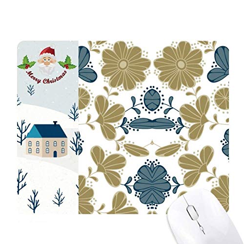 Tapis de souris or chic motif floral élégant pour bureau raffiné