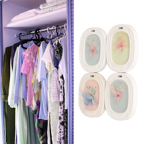 Conjunto de Comprimidos de Cera de Aromaterapia Com Aroma Floral de 4 Unidades para Fragrância de Lo