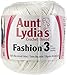 Aunt Lydia's White Fashion Crochet Thread Size 3 12/Pk 12 Pack
