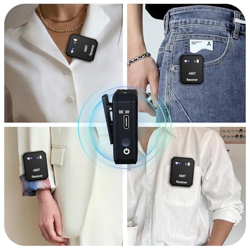 INGPARTNER Wireless in Ear Monitor System 2.4GHz Wireless IEM System with Transmitter, Clip on Receiver Auto-Pairing in-Ear Monitoring for Studio, Guitar, DJ, Live Performance