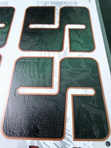 Image of Cottontail Cricket Bat Sticker | 4D DLVL English Willow Sports Fiber Tape Embossed Accessories | Green