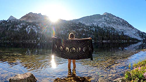 Nomadix Original Towel - Perfect for Beach, Pool, Travel, Camping, Yoga - Made with Recycled Materials - Super Absorbent - Sand Resistant - Mystic Moon Phase - 72.5x30 - Image 9