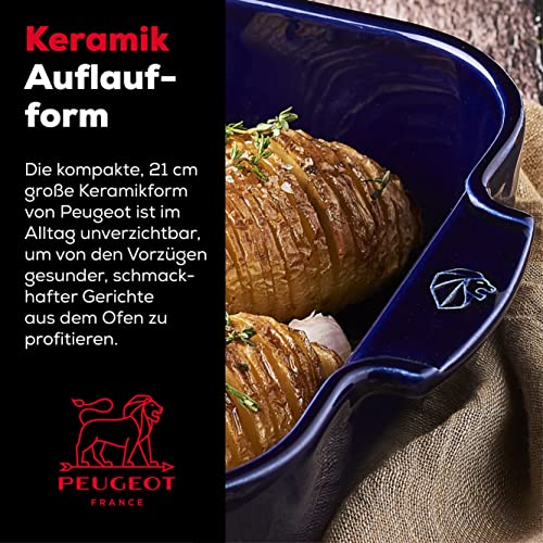 PEUGEOT, Square Ceramic Baking Dish, 21 cm (Including Handles) x 16.3 cm x 5.4 cm, Capacity: 1.1 L, 10 Year Guarantee - Image 2