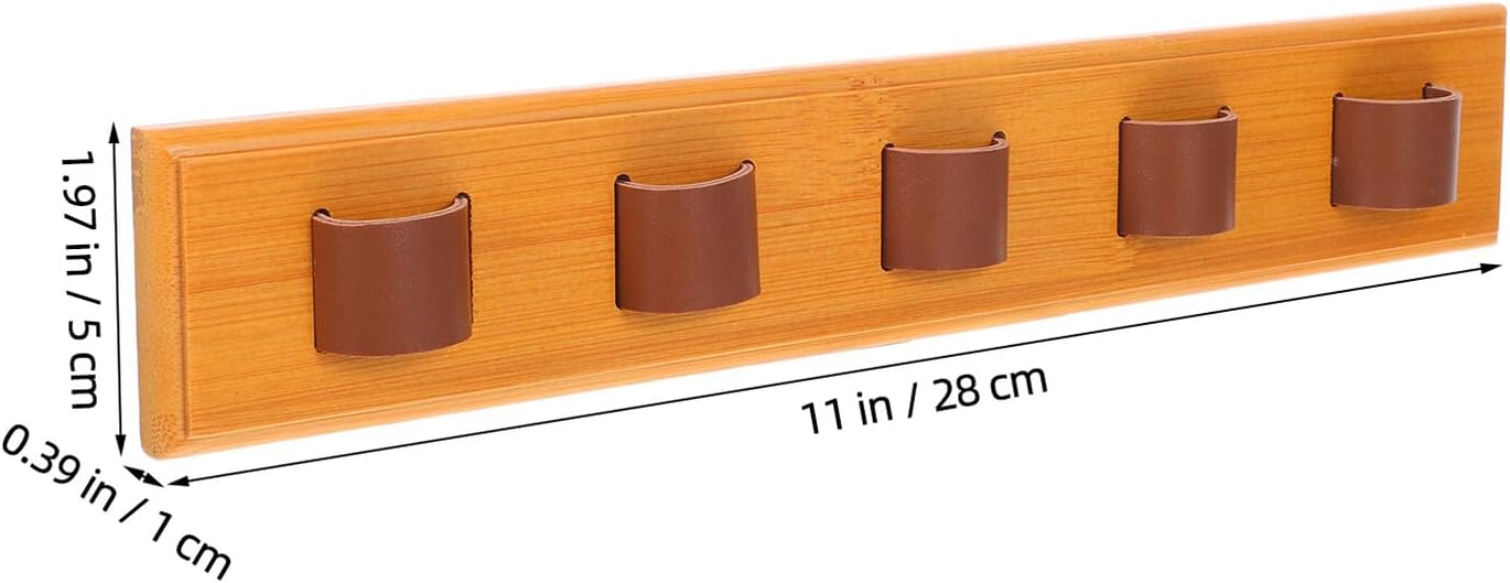 SOLUSTRE Wooden Eyewear Organizer Rack Wall Mounted Sunglasses Storage Display Holder Modern Eyeglass Storage Rack for Entryway Bedroom Home