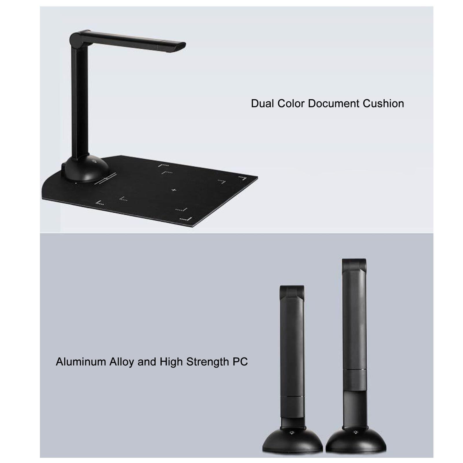 Scanner de Documents Mavaol A3 A4 avec lumière LED caméra de numérisation de fichiers de résolution 12MP HD 3672x2856 pour l'enseignement au Bureau