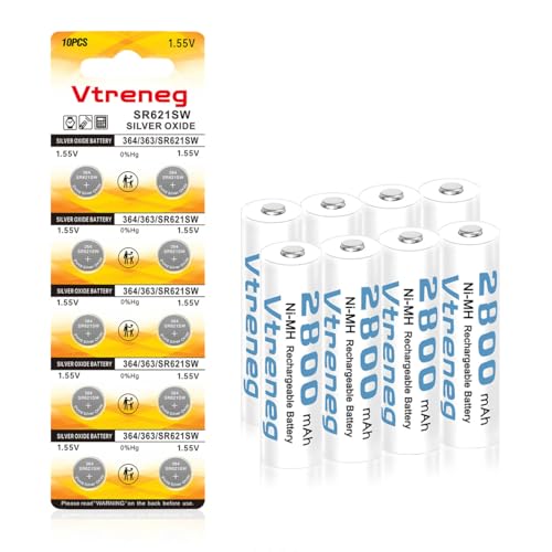Pilas AA Recargables NIMH 2800mAh Pack 18 Unidades miniatura 1
