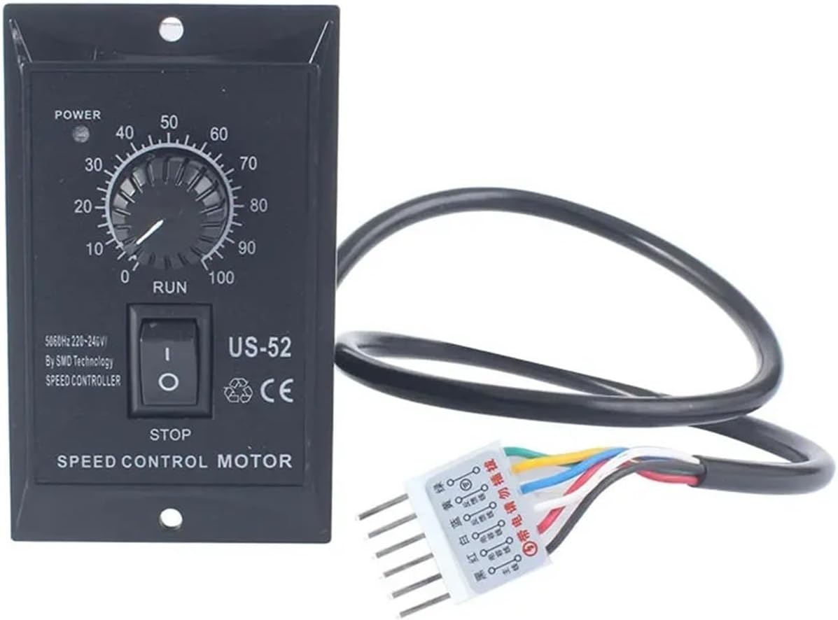 400W AC 220V 50/60Hz Motor Speed Pinpoint Regulator Controller US-52 Forward & Backward Motor Governor for Machine Pump