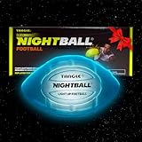 Nightball Tangle Inflatable LED Light Up Football - Glow in The Dark Football with Bright Lights for Kids and Adults - Ideal Gifts for Teen Boys (Blue)