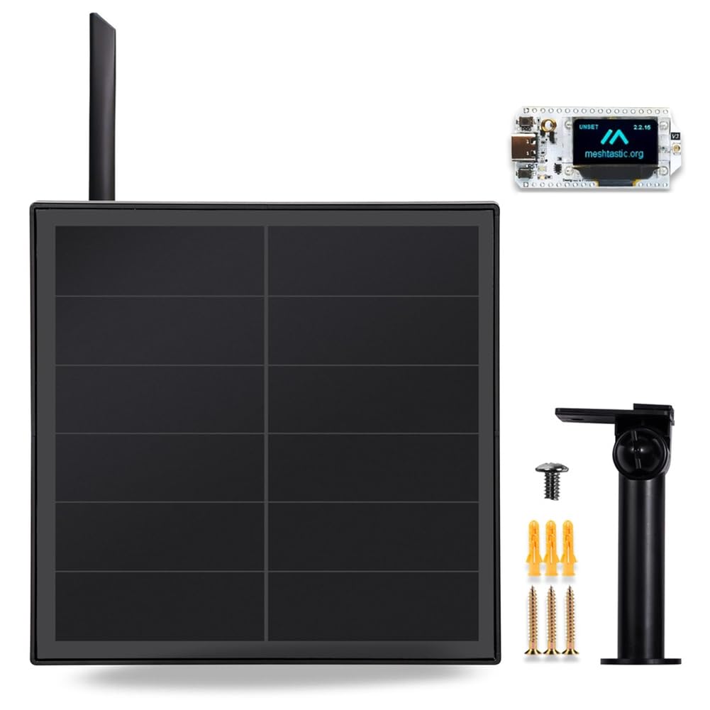 UDSKNV[KSL 8W Meshtastic Solar Panel Heltec V3 LoRa Node 868-915MHz LoRaWAN Waterproof Remote Network Transmission