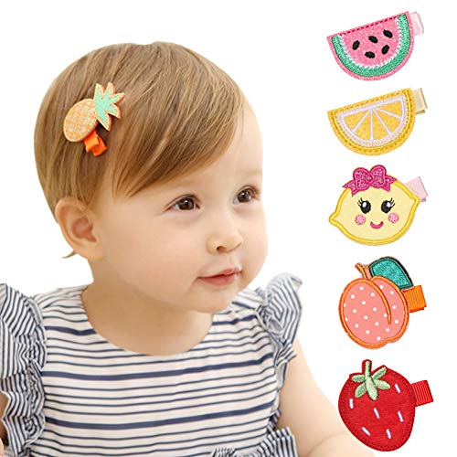 Insowni 16 Pack Embroidery Cute Fruit Animal Fully Lined Alligator Hair Clips Accessories Barrettes For Baby Girl Toddlers Infants Kids Teens One Size #TOP1