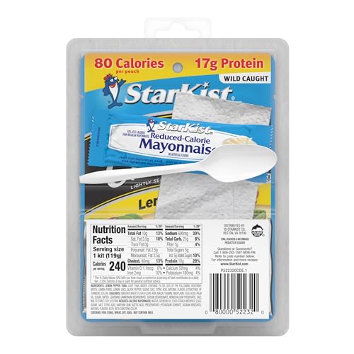 Image of StarKist Lunch-To-Go Tuna Creations Lemon Pepper, 4.2oz Kit, 12-Pack | 15g Protein Per Serving, Ready to Eat, No Draining, 200 Calories Per Serving, Perfect for Meals and Snacks