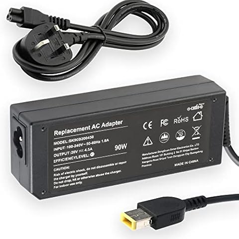 90W Lenovo Laptop Charger, Replacement AC Adapter for Lenovo Thinkpad Ideapad Yoga/Carbon/Edge/Helix/Flex Series Notebook Cover