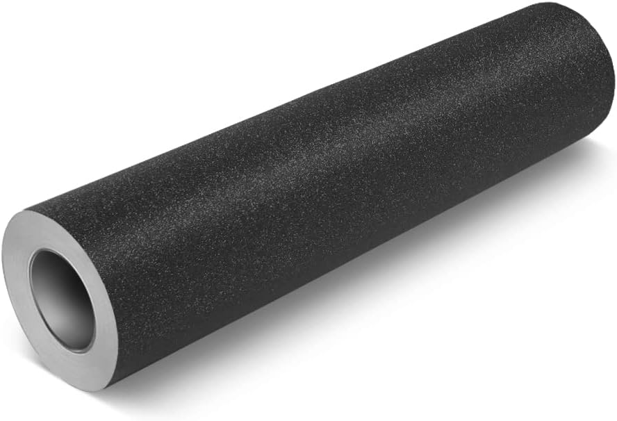 VViViD Glitter Black DECO65 Permanent Adhesive Craft Vinyl Roll (100ft x 1ft)