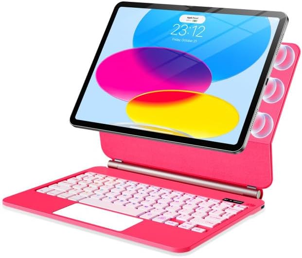 for iPad 11th (A16) & 10th Generation Case with Keyboard  Magic-Style Magnetic -Ultra-Slim Protective Case- Backlight -Multi-Touch Trackpad Keyboard Case for iPad 11 inch 2025&10th Gen 10.9 inch