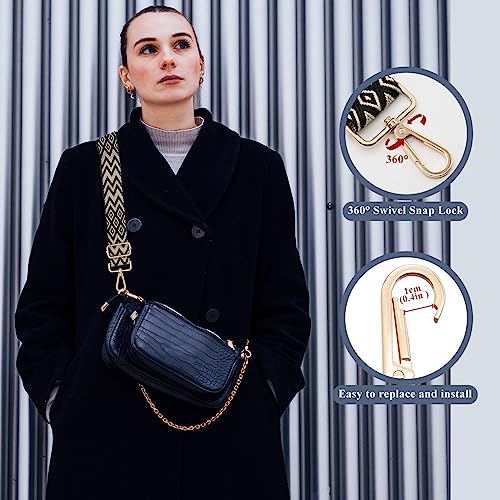 Image of Long Keeper Wide Purse Strap - Adjustable Shoulder Strap Crossbody Handbag Replacement Bag Strap Guitar Straps
