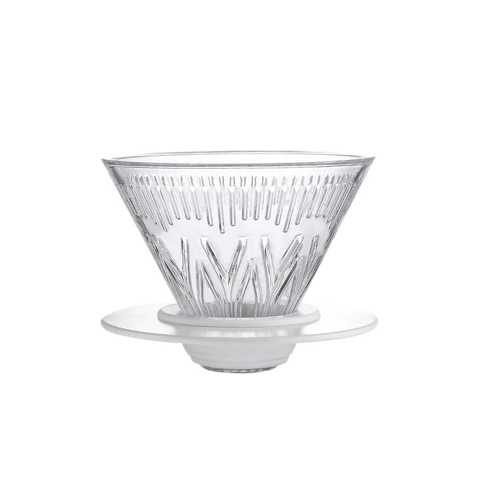 Genérico Gotero de filtro café V01, herramientas resina en blanco y negro, tazas portátiles, 1 Uds(V01 White)